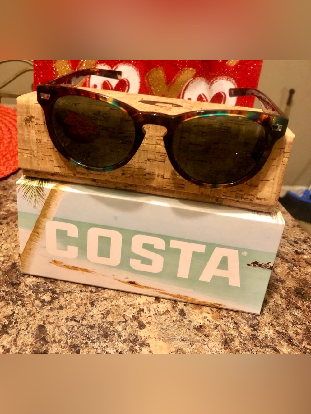 NEW Costa Del Mar Tortoiseshell Frame Sunglasses with Polarized Lenses